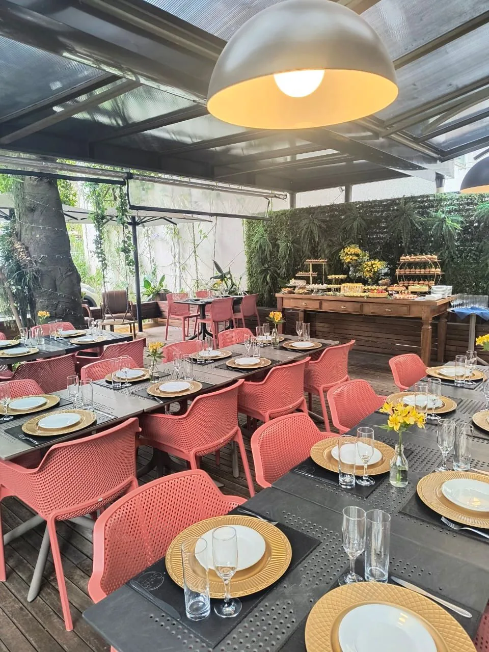 Salão de eventos Griffe Patisserie Porto Alegre visão ampla